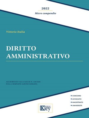 cover image of Diritto amministrativo